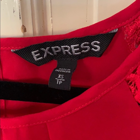 Express Red Blouse - Picture 2 of 2